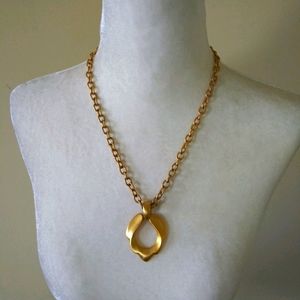 Express Matte gold tone necklace